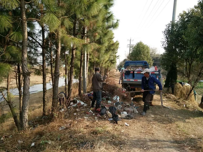 白沙村环境卫生整治全面启动