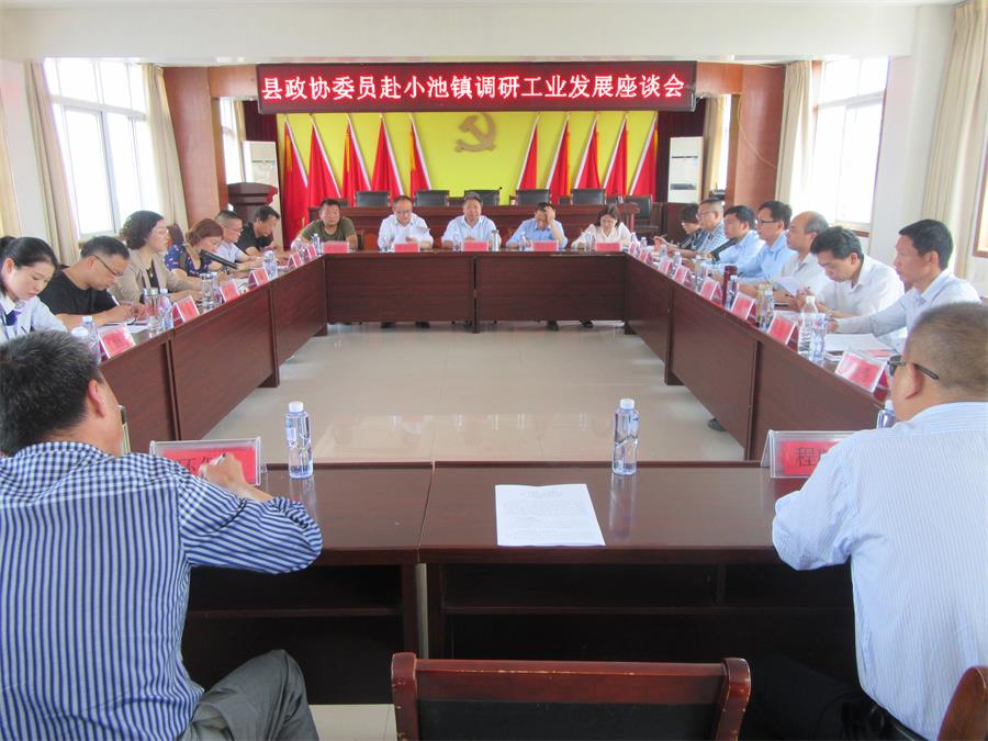石金印一行到小池镇调研工业发